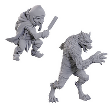 Critical Role Unpainted Miniatures: Chetney Pock O Pea & Werewolf
