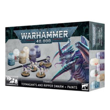Warhammer 40,000 - Tyranids: Termagants and Ripper Swarm + Paints Set