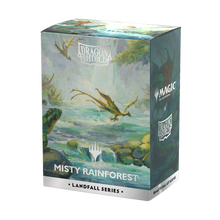 Dragon Shield: 100 Standard Matte Sleeves - Landfall - Brushed Art Sleeves - Misty Rainforest